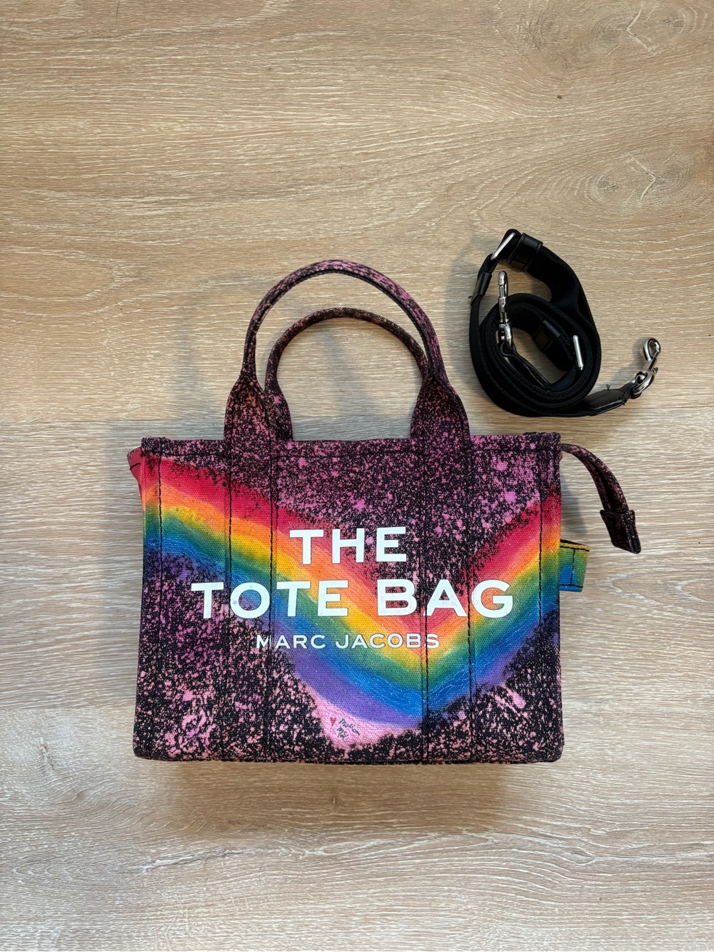Small Marc Jacobs 🌈 “Rainbow Road” w/Glitter ✨ The Tote Bag